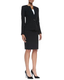 Nouveau Boucle Knit Pencil Skirt