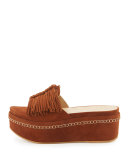 Wiggleroom Fringe Platform Sandal