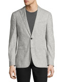 Thompson Paisley Jacquard Sport Coat, Gray