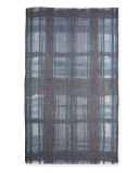 Degrade Gauze Cashmere Scarf, Navy