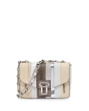 Hava Exotic Chain-Strap Shoulder Bag, White/Multi