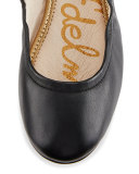 Fallon Lace-Up Ballerina Flat, Black
