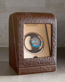 Ostrich-Print Single Watch Winder