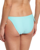 Mystique Tie-Side Solid Swim Bottom, Seafoam