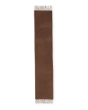 Arran Tartan Cashmere Muffler Scarf, Mink