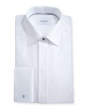 Slim-Fit Dobby-Dot Formal Shirt, White