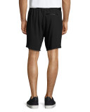 Drawstring Tech Sweat Shorts, Gray
