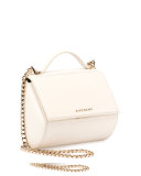 Pandora Box Mini Chain Shoulder Bag, Ivory