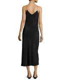 Gibbons Sleeveless Bias-Cut Dress, Cream