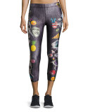 Peek-a-Boo Capri Performance Leggings
