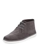 Newport Perforated Suede Chukka Boot, Gray