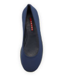 Sport Bottom Ballerina Flat, Baltico/Nero