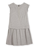 Faces of Choupette Jersey Dress, Gray, Size 4-5