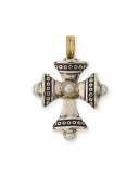 Petite Pearl Cross Pendant