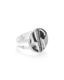 925 Senso&#153 Disc Ring with Diamonds, Size 7