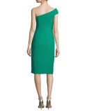 One-Shoulder Ruched Sheath Dress