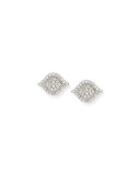 Scalloped Aladdin Diamond Stud Earrings