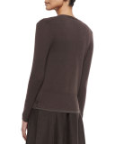 4-Way Linen-Blend Knit Cardigan