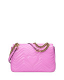 GG Marmont 2.0 Medium Quilted Shoulder Bag, Bright Pink