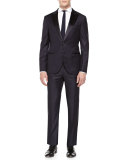 Wool Peak-Lapel Tuxedo, Navy
