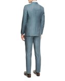 Trofeo® Tonal Plaid Two-Piece Suit, Light Green