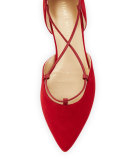 Gilligan Lace-Up d'Orsay Flat, Pomodoro 