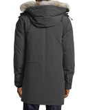 Citadel Fur Hood Parka, Graphite