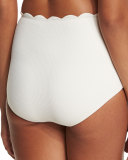 Palm Springs High-Waist Swim Bottom, Off White