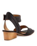 Outside Leather City Sandal, Black