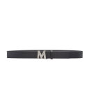 Men's Be Jeweled M-Buckle Leather Belt