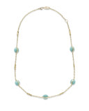 18K Senso Wrapped Station Necklace in Turquoise