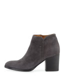 Anzio Suede Ankle Bootie, Anthracite