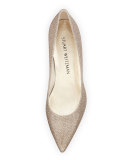 Poco Glitter Kitten Heel Pump, Platinum