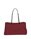 Intrecciato Double Chain Tote Bag