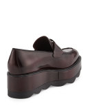 Spazzolato Creeper Loafer, Garnet (Granato)