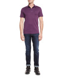 Sleek MK Polo Shirt, Blackberry