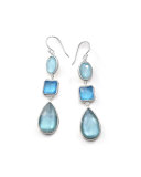 Wonderland Three-Drop Earrings in Blue Star
