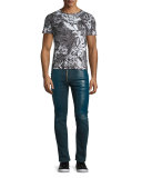 Eagle-Print Short-Sleeve T-Shirt, Black