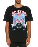 Tomas Wolf-Print T-Shirt, Black/Blue