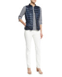 Quilted Zip-Front Vest