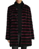 Layered Reversible Fur Coat