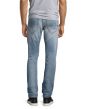 Tepphar 0857F Distressed Skinny Jeans, Light Blue