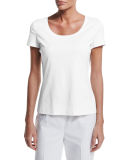 Cotton-Stretch Basic Tee
