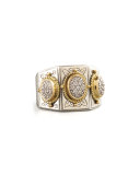 Three-Stone Pave Ring