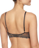 Feathers Contour Underwire Bra, Graphite