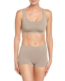 Touch Feeling Crop Top, Taupe Gray