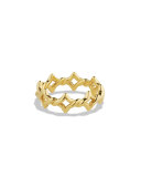 Venetian Quatrefoil Stacking Ring in Gold