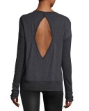 Intricate Cutout-Back Athletic Pullover