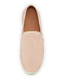 Kidmore Snake-Print Slip-On, Dusty Pink Sand