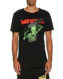 Skeleton Mirror Logo T-Shirt, Black